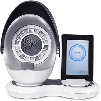 Skin Analyzer, 12 Million Dual Cameras Skin Scanner, 3 Light Sources Analyze The Skin, Automatic Face Recognition, 10 Skin Indicators, Magic Mirror, Facial Detector, Skin State Analyzer