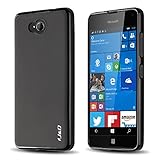 Lumia 650 Case, J&D [Drop Protection] Microsoft Lumia 650 Case [Slim Cushion] Shock Resistant Protective Premium Jelly Case Slim Case for Lumia 650 (Black)