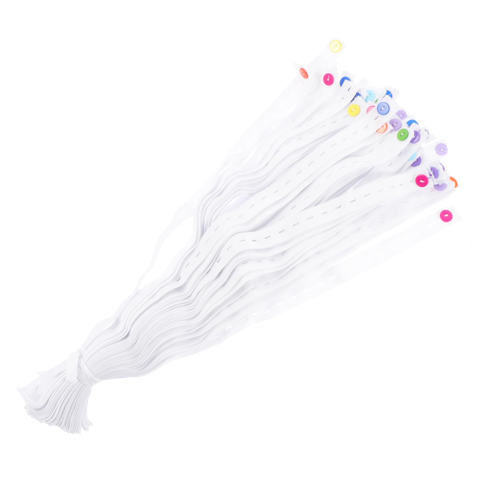 ibasenice 50pcs Diaper Belt Buckles Reusable Diaper Fasten Buckle for Babies Toddler Fixed Adjustable