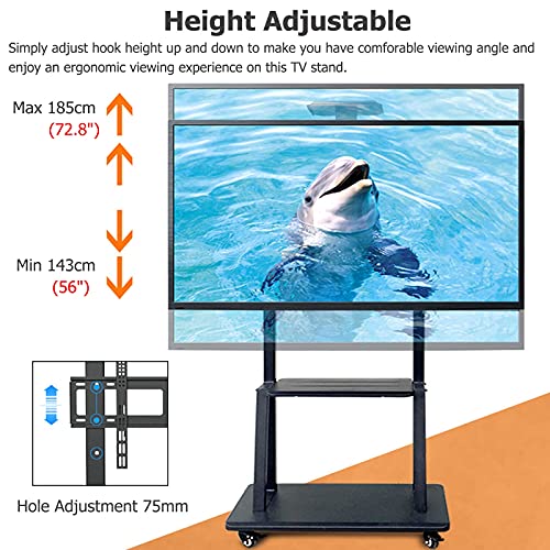Soporte Móvil para TV REMYS con Ruedas y Capacidad 120kg miniatura 3