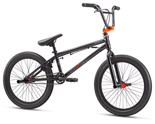 Mongoose Legion L10 Freestyle BMX Bike Line for Beginner-Level to Advanced Riders, Steel Frame, 20-Inch Wheels, Black/Orange