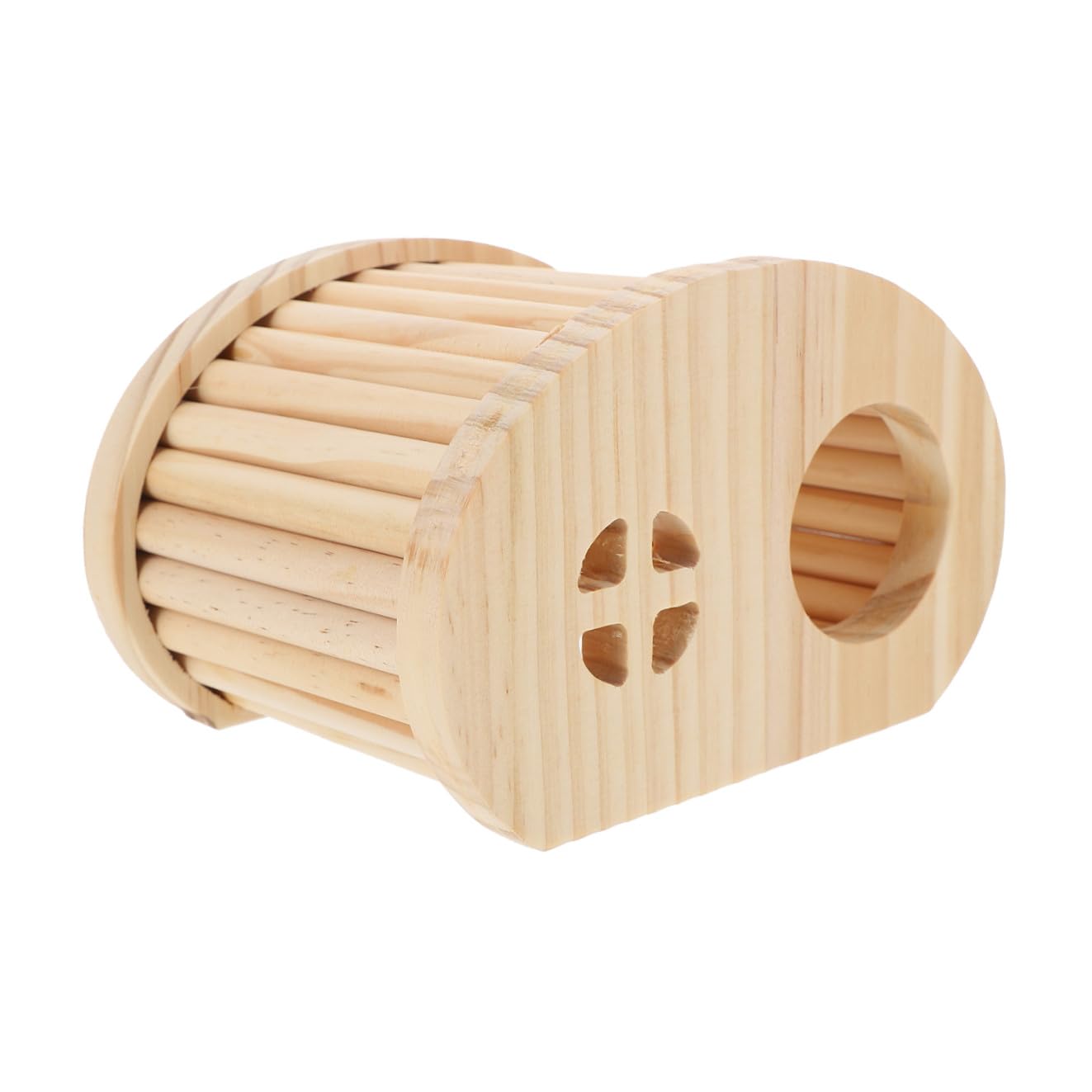 WOONEKY Casetta in Legno per Criceti e Galline, Rifugio Leggero Spazio Privato, Forma Graziosa per Decorazione e Allevamento in Gabbia
