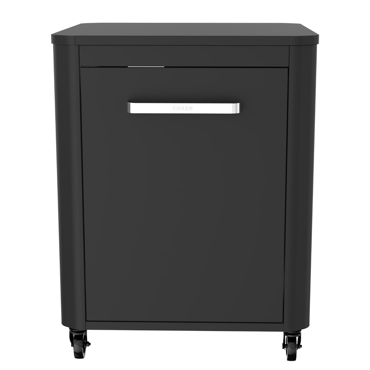 cozze Table roulante pour plancha 640 en Acier Inoxydable/Noire, Noir, 62.5 x 81.5 x 22.5 cm