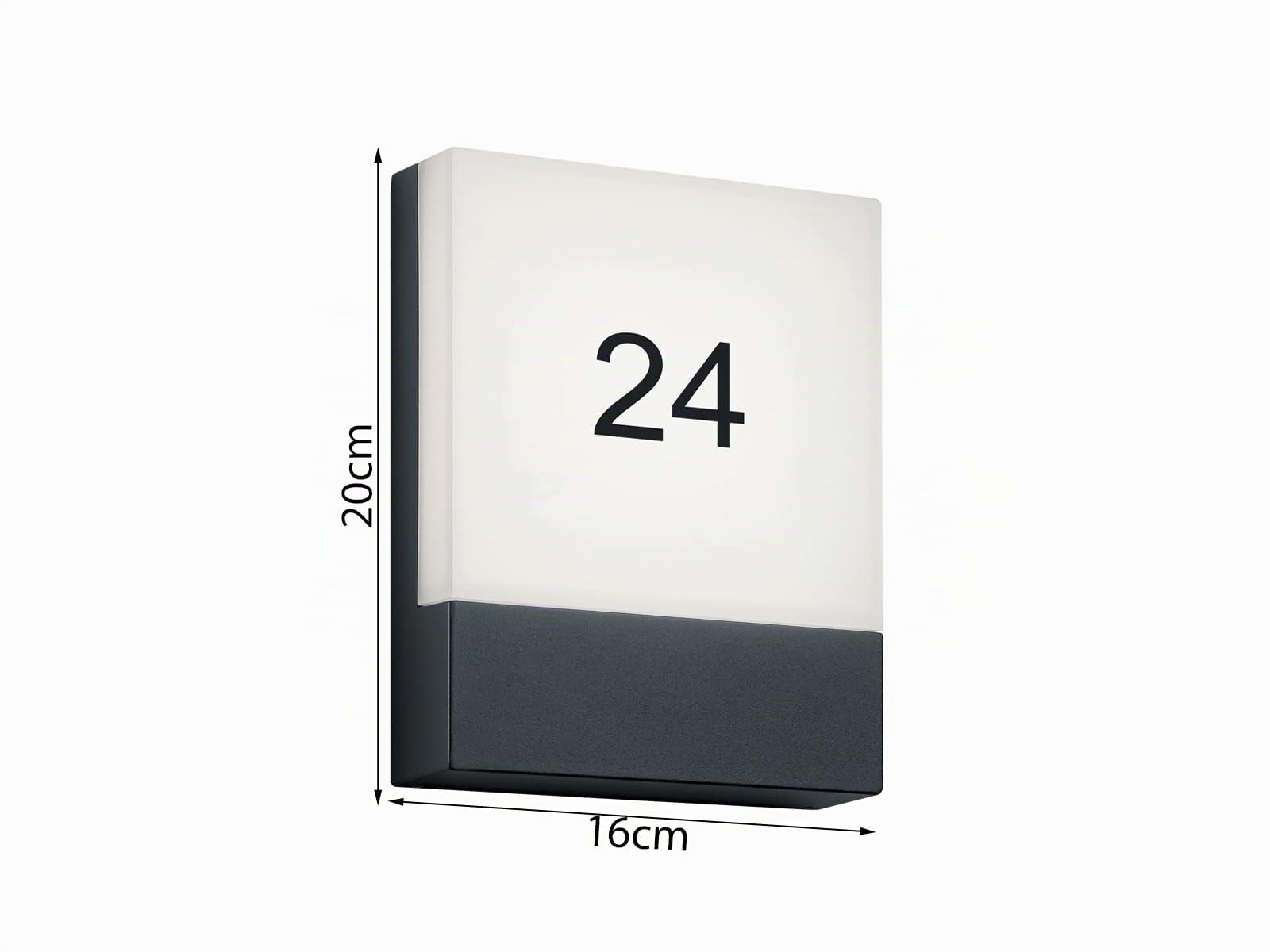 Trio Leuchten LED Außen Wandleuchte 227760142 Pecos, Aluminium anthrazit, 6 Watt LED |