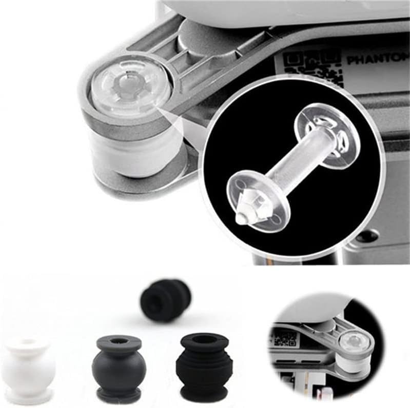 A Set White Shock Absorption Damping Rubber Balls+Anti-drop Bumper Pins Kit for DJI Phantom 3 Standard Professional Advanced,Cushion Repair Spare Parts,Drone Accessories Quadcopters and Accessories