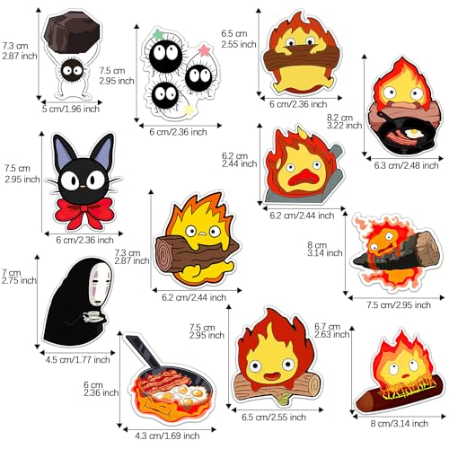 Imanes decorativos Pounchi Cute Calcifer PVC 12 pzs miniatura 2