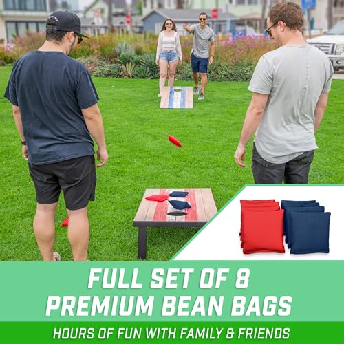 Image of GoSports Portable Cornhole Sets- Includes 2 Boards, 8 Bean Bags, Carry Case