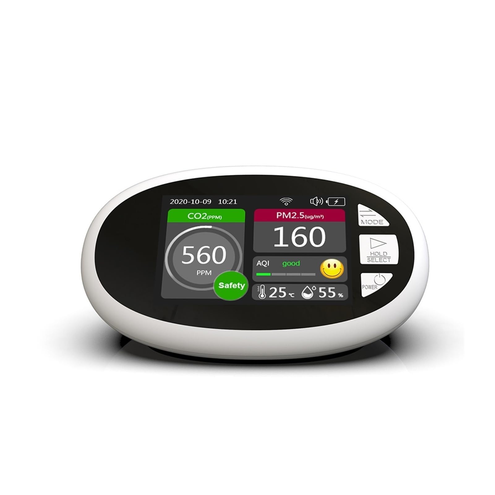 Detektor gazu, Detektor dwutlenku węgla CO2 Miernik powietrza Pm2.5 Tuya Smart WiFi Wersja angielska do pracy, domu