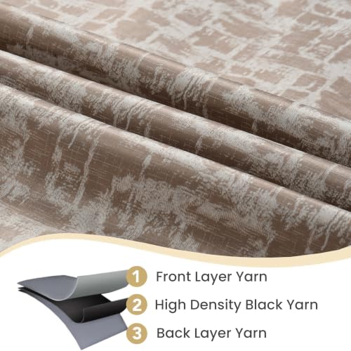 Image of FRESH FROM LOOM 7ft | Non-Ring Curtains | S-Wave Pleat | Window Curtains for Slider Track | Non-Ring Curtains | S-Wave Pleat | Blackout Parda for Door | Parde (Mouse | 7 Feet, 1pc Only)