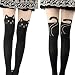 Sanwood Women's Fun Pattern Printed Tattoo Pantyhose Stockings Tattoo Legging Tights (Cat)
