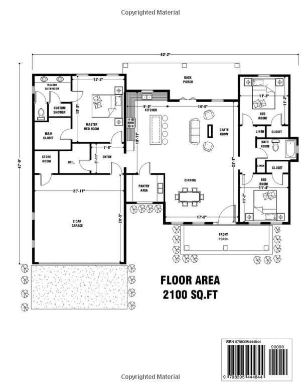 Maison moderne 3 chambres plan complet à télécharger pour projet familial - 3