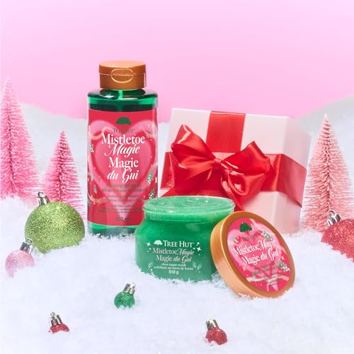 Image of Tree Hut Mistletoe Magic Foaming Body Wash, 18 Fl Oz | Nourishing & Moisturizing Shower Gel w / Shea Butter & Essential Oils, Soft & Smooth Skin, Gentle Cleanser For All Skin Types