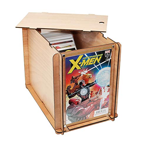 Big Fudge Comic Book Storage with Comic Book Holder Display! Comic Book Box/Toploader Storage Box fits 11.5 x 8â€ Comics, Comic Boards and Comic Book Sleeves. Heavy Duty Comic Book Bin Container