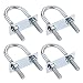 uxcell Round U-Bolts 4 Sets 1.22
