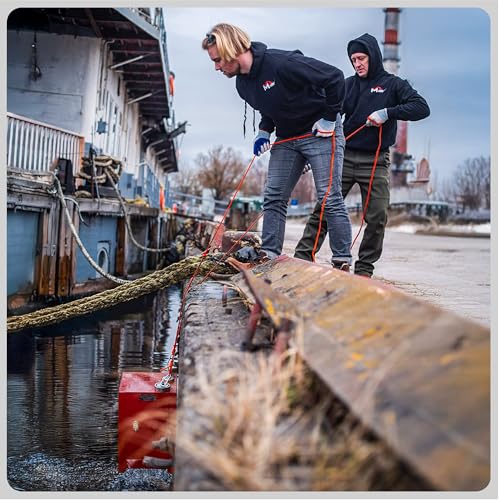 MAGFISHION Magnetfischen Set - 1100 KG (2 x 550kg) - Ø116mm - Neodym Magnet mit Seil (20M) & Handschuhe - Magnet Fischen Angel - Ösenmagnet - Fishing Magnetangel - Magnetangeln Set