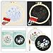 Caydo 2 Pack Embroidery Kit for Beginners with Instructions, 2 Embroidery Clothes with Floral Pattern, Embroidery Hoops, Color Threads and Tools