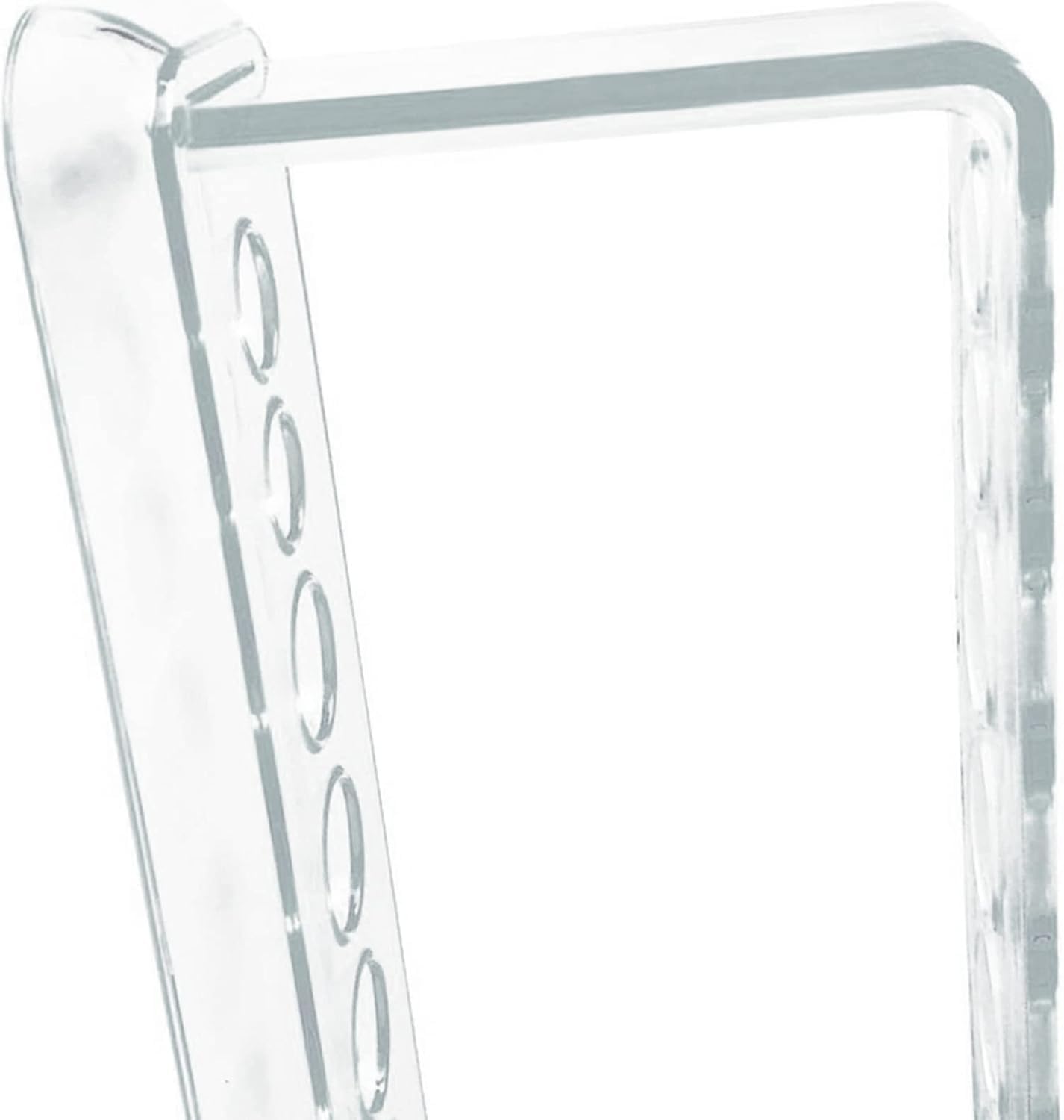 Estantería para tubos de ensayo 2 soportes de plástico transparente con 6 orificios for tubos de ensayo de laboratorio, material escolar, equipo de laboratorio, 16,7 x 8 x 3 cm