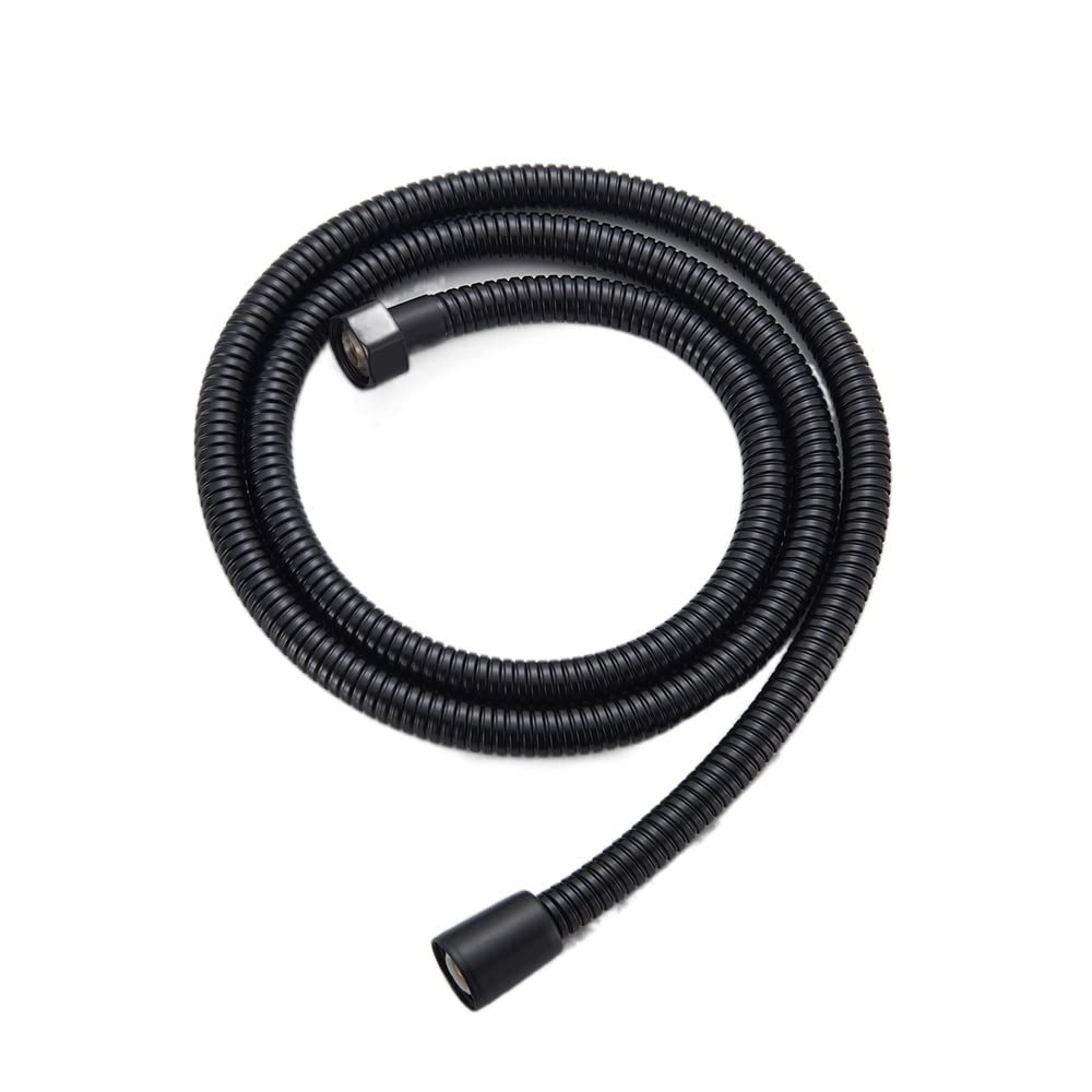 Lkfjnhepf Matte Black Shower Hose Kink-Free Shower Hoses 59 Inches Hose For Handheld Head Replacement Flexible Stainless Steel Anti-Twist(Matte Black)