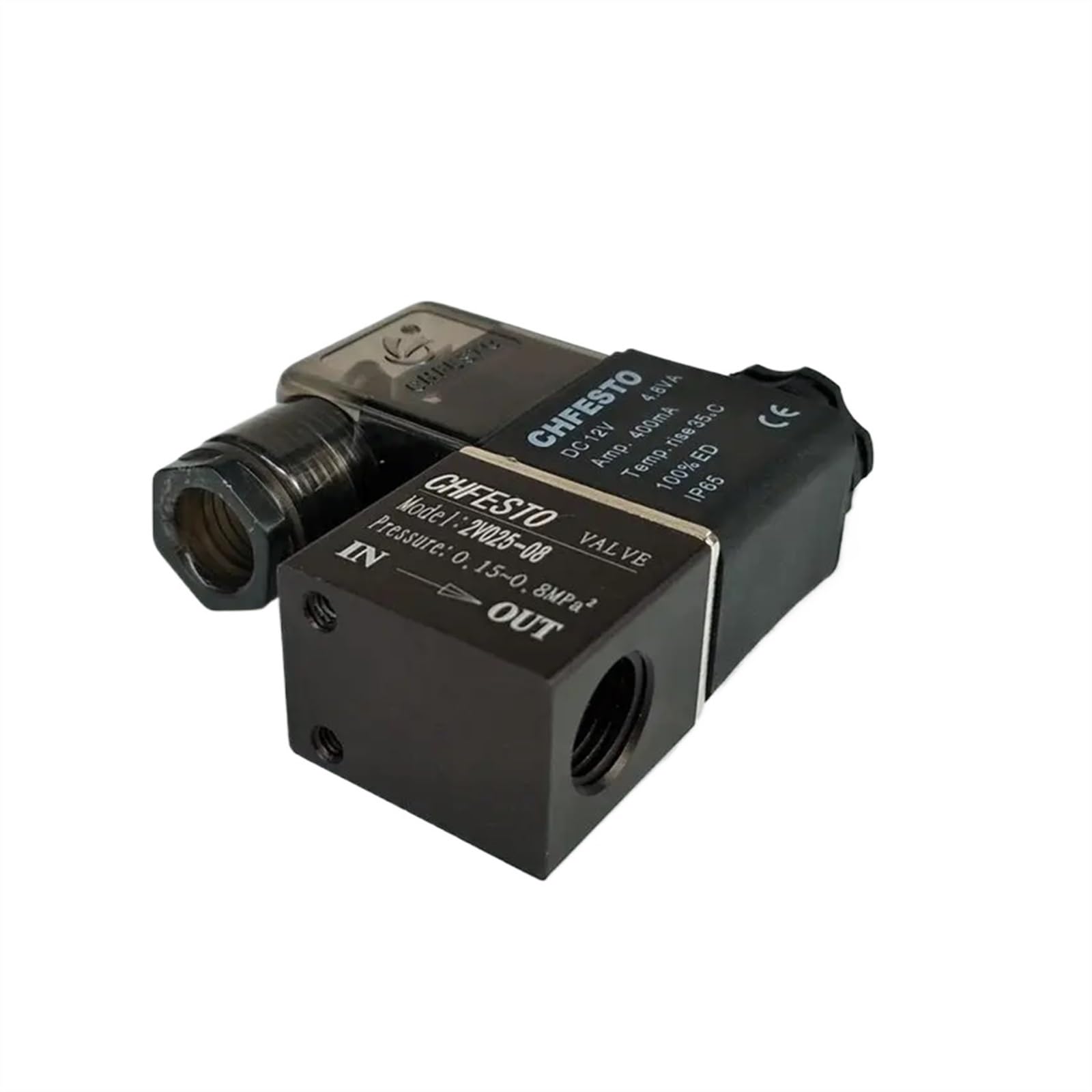 Pneumatyczny zawór elektromagnetyczny 2V025-08 DC12V 1/4"