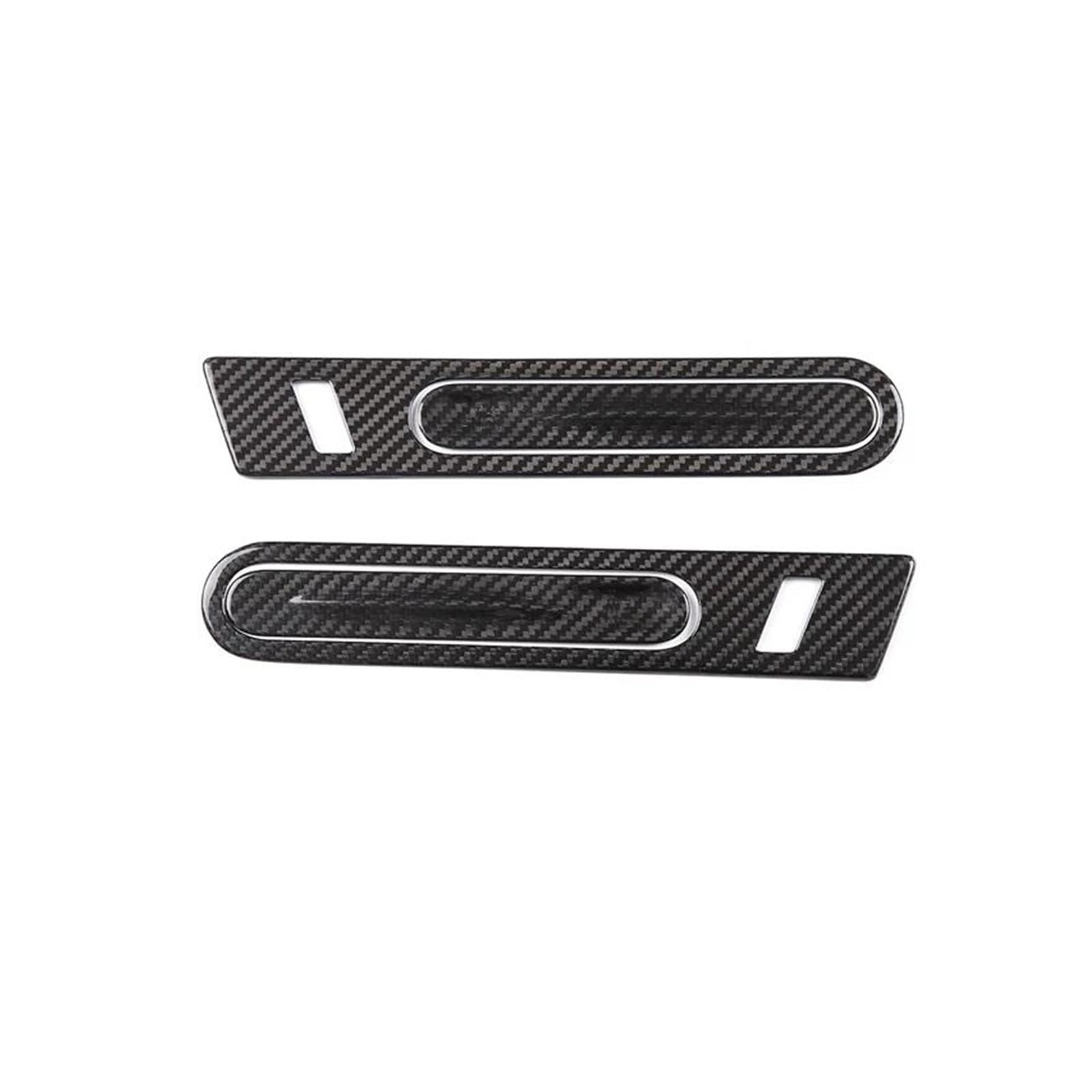 Cavinbdz Black Carbon Fiber Real Carbon Fiber Outer Door Handle Cover Trim For Nissan R35 Gtr 2006-2018 (Black Carbon Fiber)