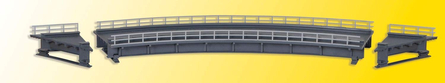 Kibri 39706 - Pont de Support en Acier H0 courbé et monovoie