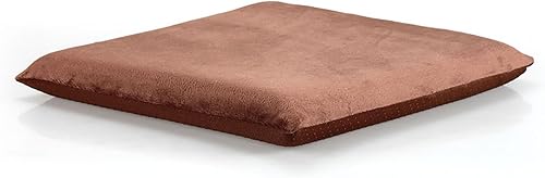Cojín cuadrado para asiento de silla, cojín de espuma viscoelástica para cocina, comedor, oficina o automóvil, 18 x 18 pulgadas, café