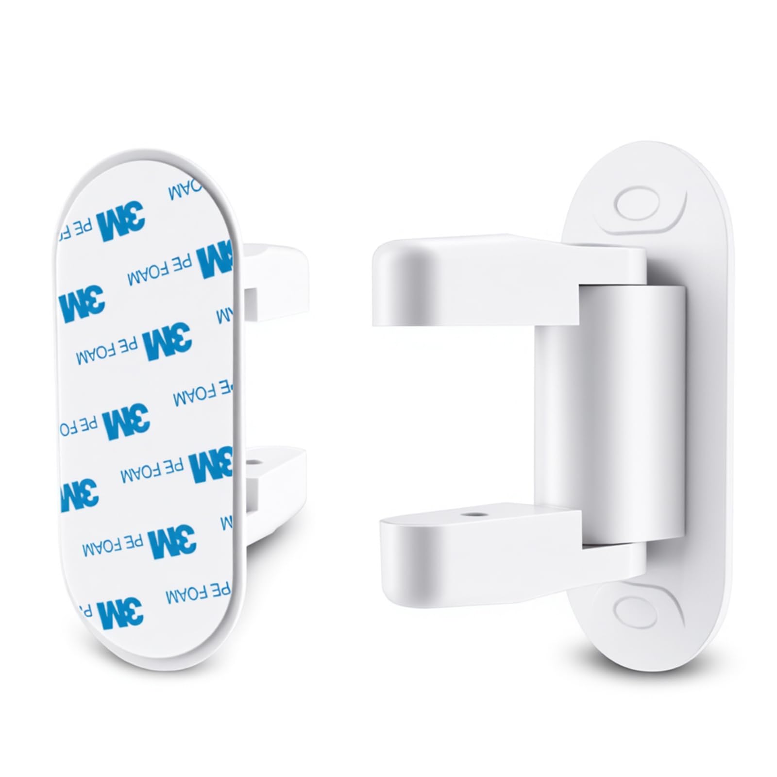 2 Pcs Door Lever Locks, Anti-Open Door Handle LocksDoor Safety Locks, Child-Proof & Pet-Proof Bedroom Door Lock Without Drilling