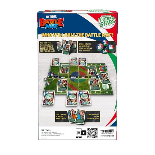 Top Trumps World Football Stars Battle Mat Card Game, Play with your favourite Football players including Cristiano Ronaldo - Image 2