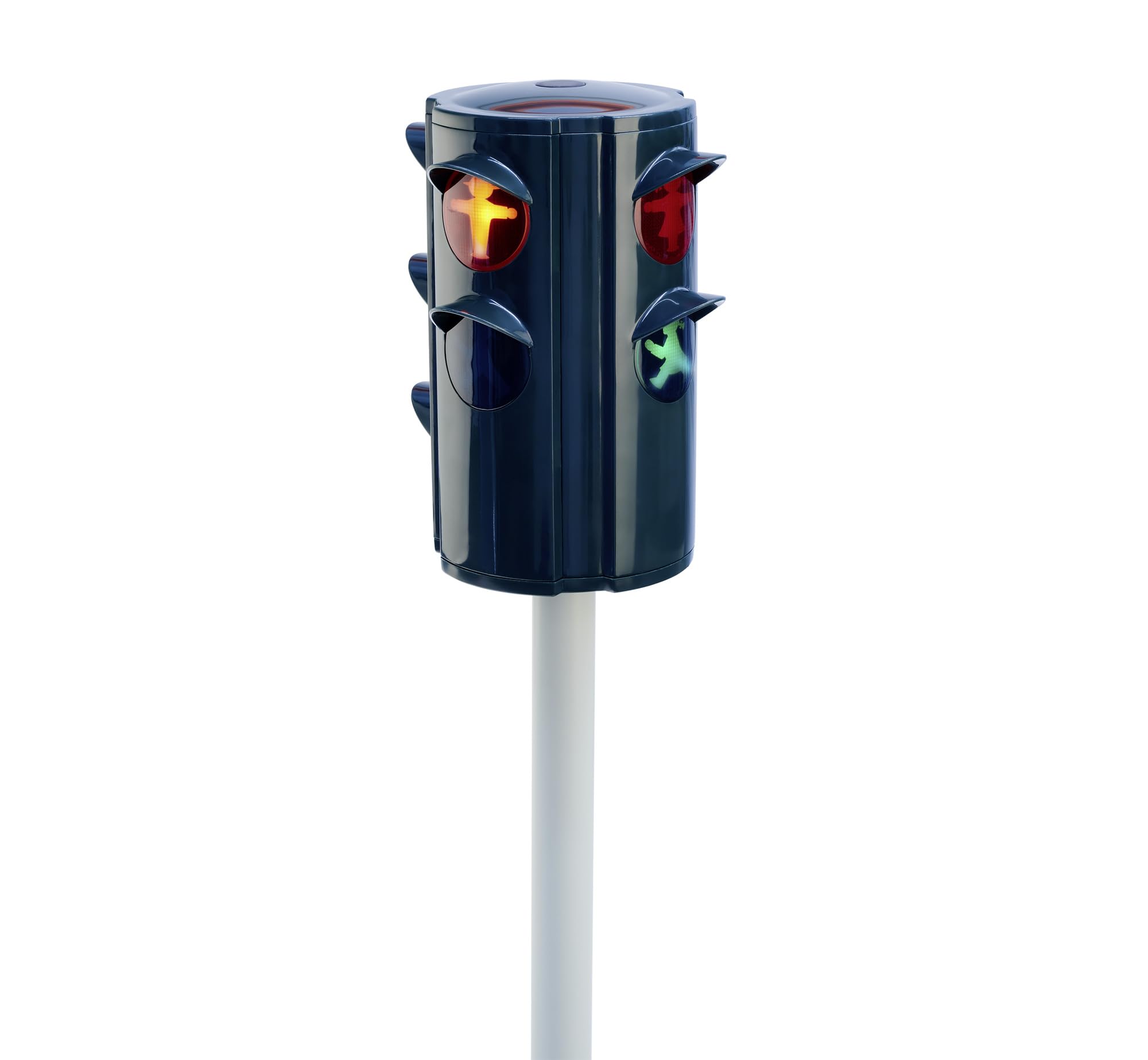 Big ampelmann drogowy (71 cm) – duża zabawka świetlna dla dzieci od 3 lat ze światłem i kultowym sygnalizacją świetlną, z 4 stronami do zabawy wewnątrz i na zewnątrz