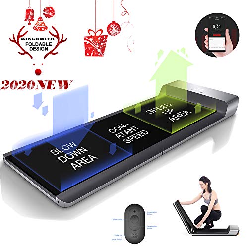 Elementral Walking Pad A1 - Tapis roulant Silent Walking Machine con rilevamento dell'impronta dei piedi, regolazione della velocità, design pieghevole (nero)