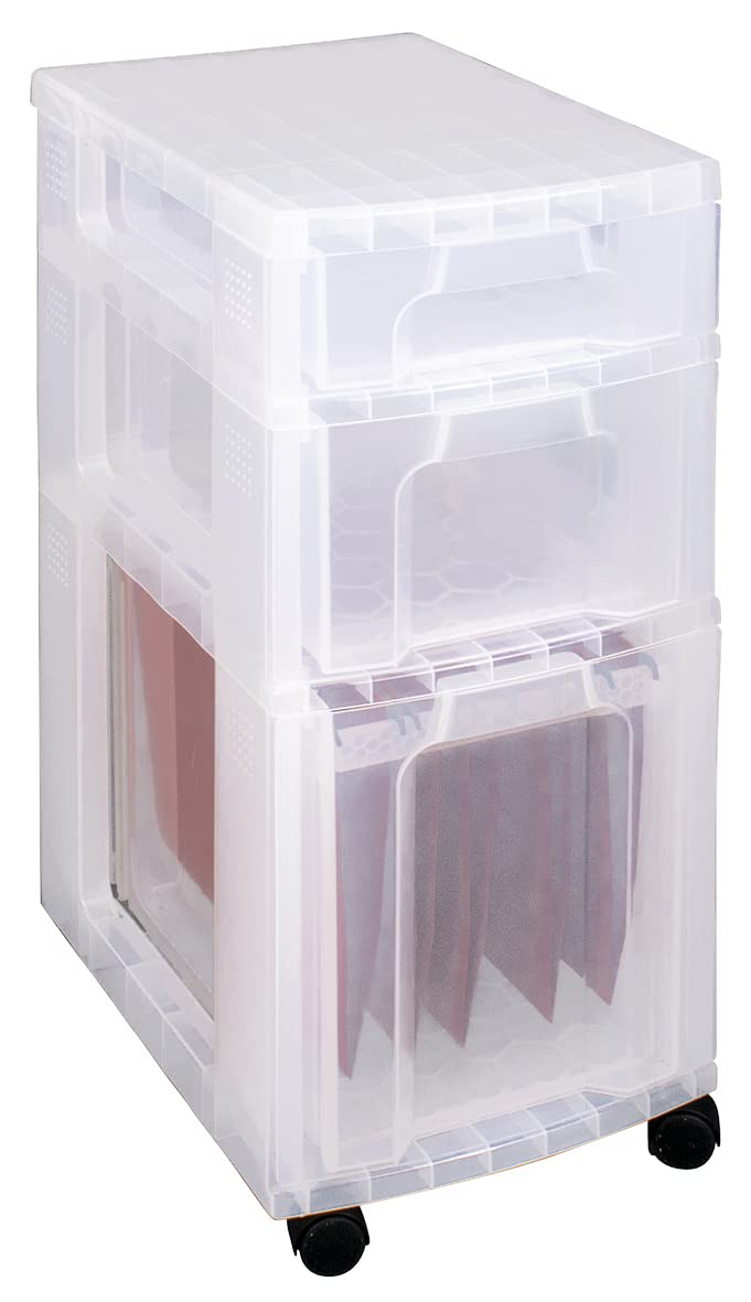 Really Useful Plastic Storage Tower Clear