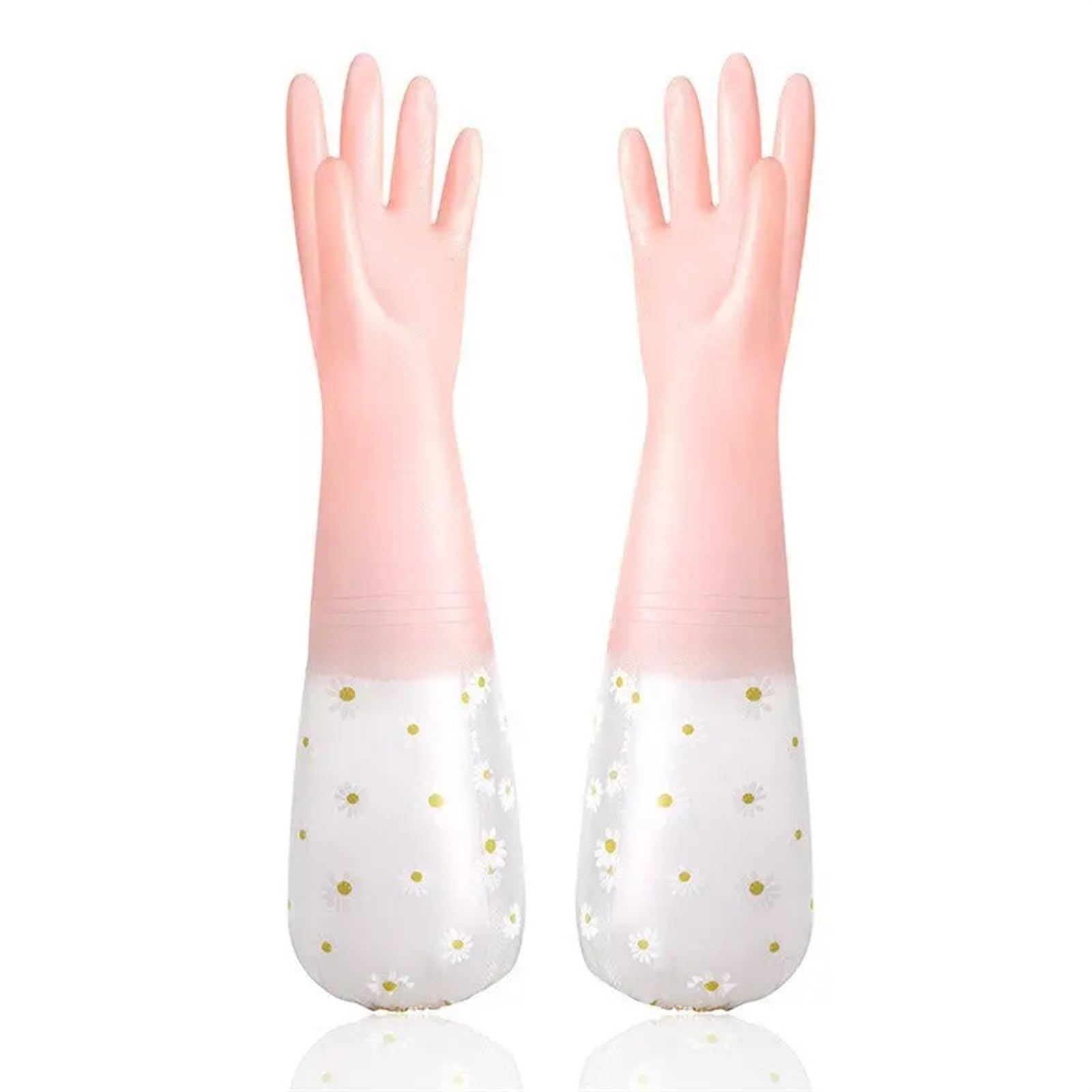 Guantes de Goma para la Limpieza, Guantes Impermeables for Limpieza del hogar, Cocina, lavavajillas y lavandería