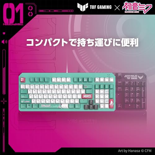 ASUS TUF Gaming K3 Gen II Hatsune Miku Edition の商品画像 1