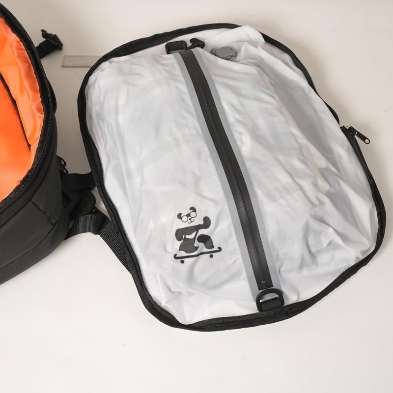 Image of Travel Likes Me Storage Vacuum Bags - Travel Essentials,Clothes Packing,Large Ziplock Bag with Vacuum,AirZip Lock Compression,Backpack Clothing,Space Suction (18 L White and Black-With Air Pump)