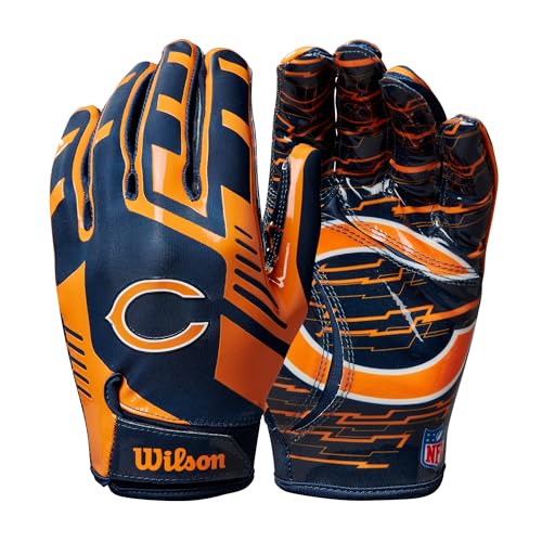 Image of Wilson NFL Stretch Fit Football Gloves - Youth and Adult Sizes