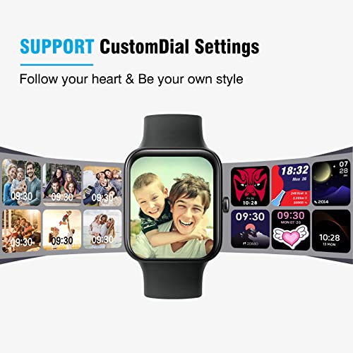 GGZZ Smartwatch voor heren dames, 1,69-inch touchscreen-activiteitentrackers en smartwatches, met bloedzuurstof… - Image 7