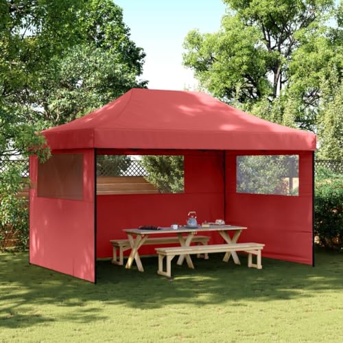 Genérico Tienda de Fiesta Plegable Pop-Up 3 Paredes Laterales Burdeos,Casa y jardín,Jardín,Artículos de Exterior,Estructuras de Exteriores,Carpas y cenadores-4004971