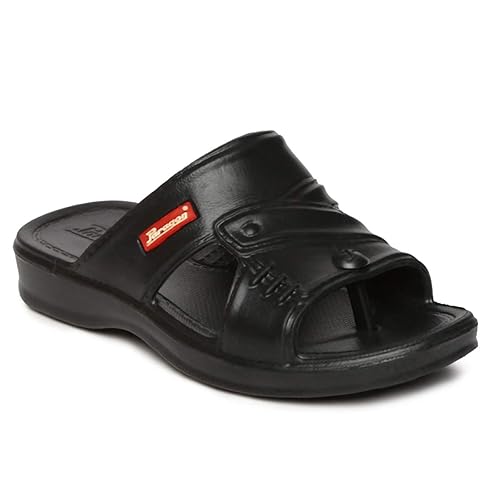 Paragon black slippers Clearance