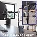 VIVO Single Monitor Desk Mount, Fully Adjustable Stand for 1 LCD Screen up to 32 inches, Ultra Wide Screens up to 38 inches, 22 lbs Capacity, STAND-V001M