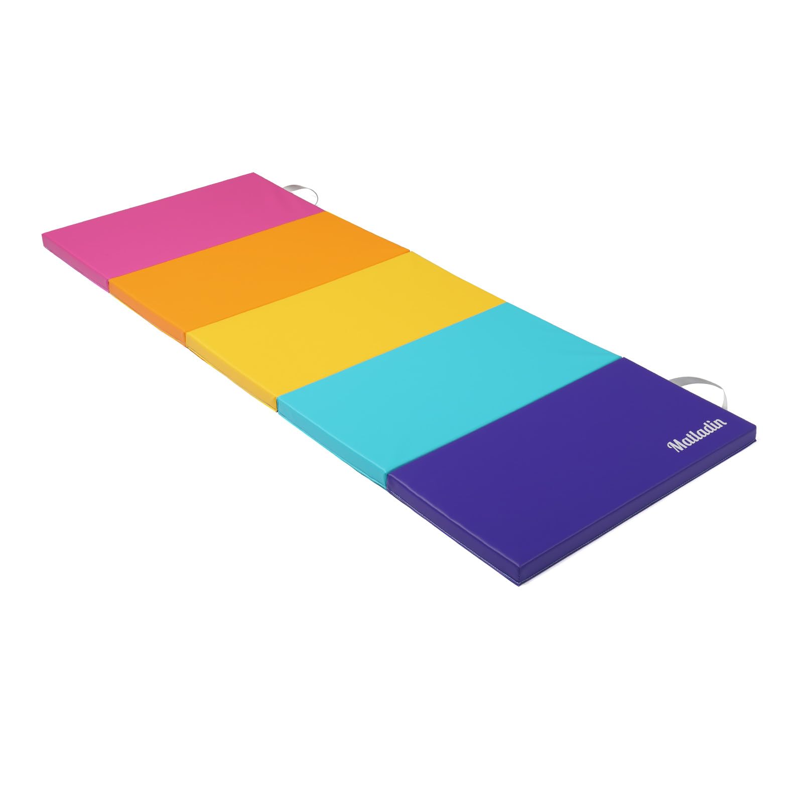 Bonnlo Colchoneta Gimnasia Plegable, 180x60x5/192x76x3,8, Esterilla Yoga de 3/5 Pliegues con Asa, Desmontable, para Pilates Fitness Gimnasio Casa