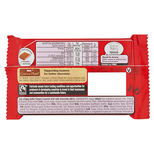 Image of KIT KAT Crisp Wafer Covered with Milk Chocolate, 4 X 41.5 Grams