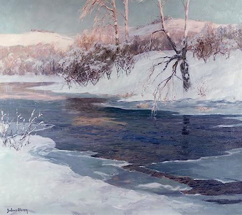 Poster sur toile Scène de neige installez une atmosphère hivernale et apaisante dans votre chambre