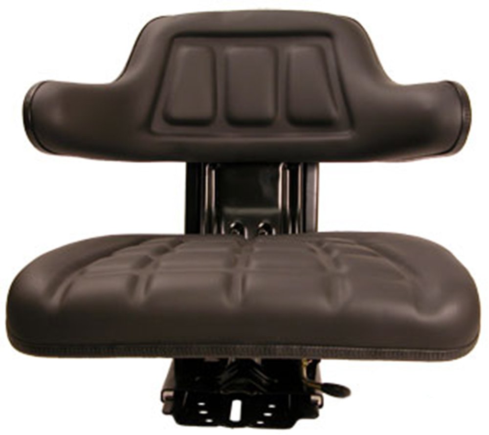 Universal Tractor Seat With Slide Tracks - A-T500BL / B1T500BL Fits Kubota, Ford, Case IH, AC, MF, JD