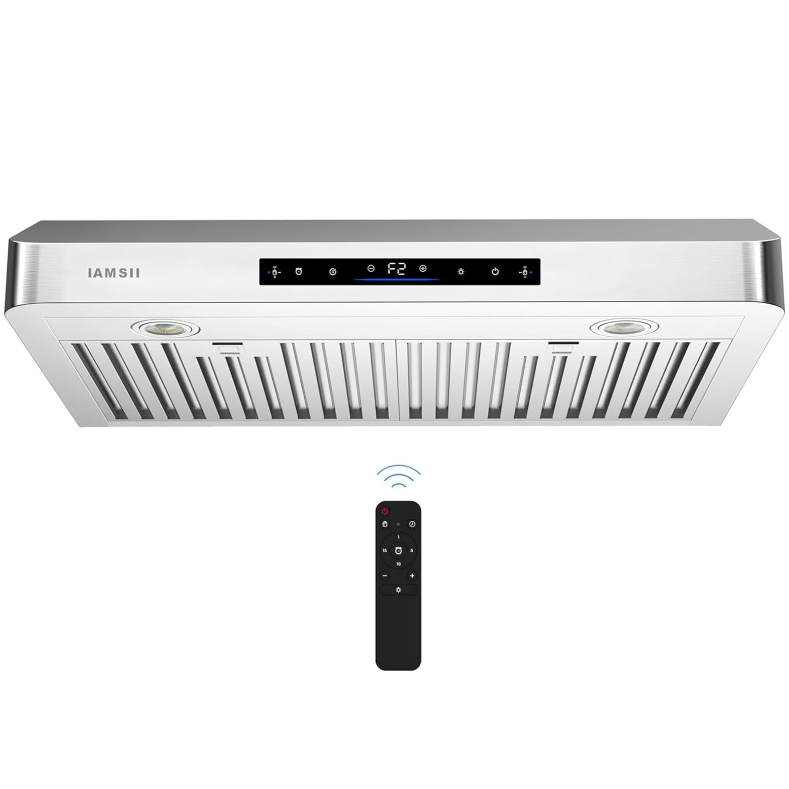 Under Cabinet Range Hood 30 Inch,900 CFM Stainless Steel Kitchen Stove Vent Hood with 4 Speed Exhaust Fan Gesture Sensing/Touch/Remote Control