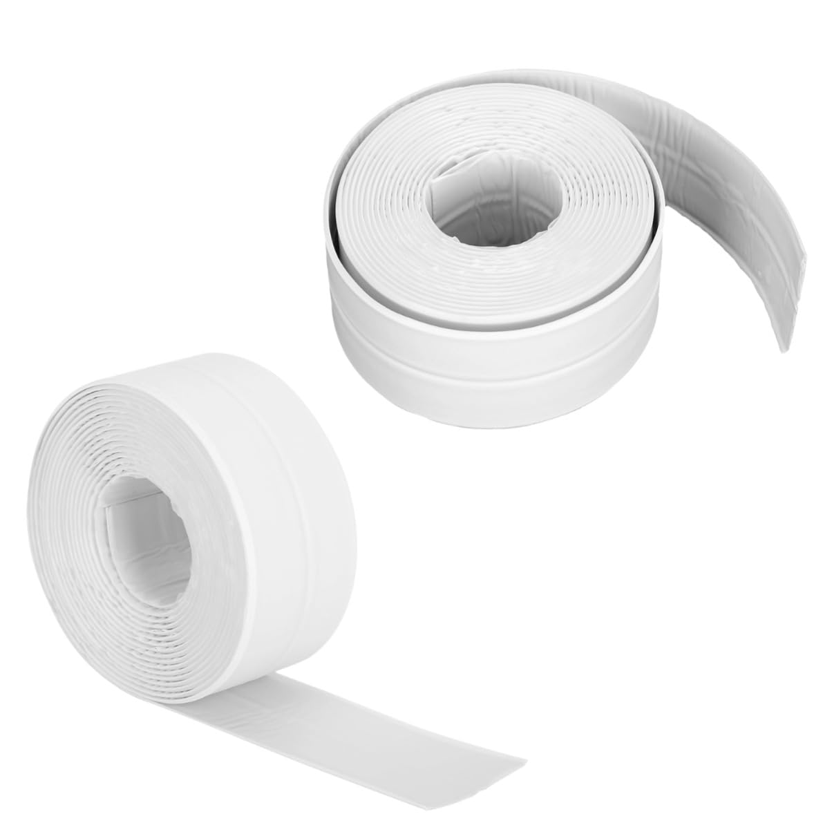 2 Roll White Caulk Tape Waterproof Self Adhesive, 11FT Caulking Tape Wall Sealing Tape Toilet Caulk Sealant Tape Bathtub Caulk Sealing Strip