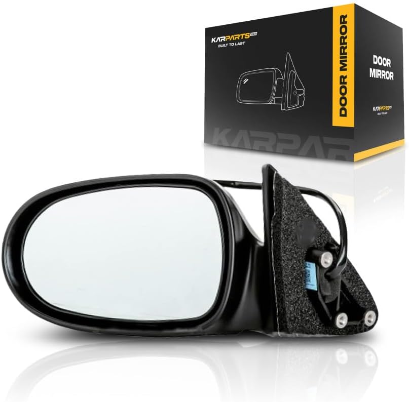 For Nissan Sentra 1995 96 97 98 1999 Door Mirror Driver Side | Power | Non-Heated | Gloss | Replacement For 96302-4B000 | NI1320110