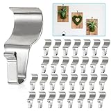Kingrol Durable 30 Pack Vinyl Siding Hooks, No-Hole Stainless Steel Siding Clips for Hanging Outdoor Decor, Easy Install & Damage-Free for Horizontal Siding