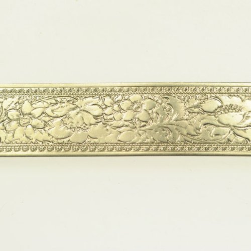Wide Fancy Floral Nickel Silver Pattern Wire - 3 Feet