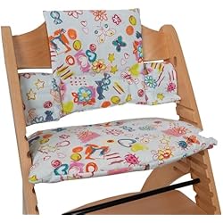 Trona Stokke Azul Funda Cojín para Trona Stokke. Compatible con Stokke, Stokke Tripp Trapp, Trip Trap Stokke, Stokke Trona Evolutiva y Stokke Trona (Caramelo Azul)