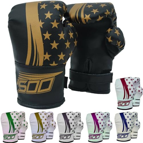 Kids 2oz Pro Boxing Gloves, Kickboxing Fight Gloves, Sparring Training Punching Mitts